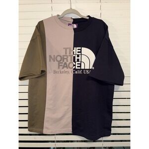 THE NORTH FACE PURPLE LABEL men's Asymmetry Logo T-shirt‎ Medium USED Rare